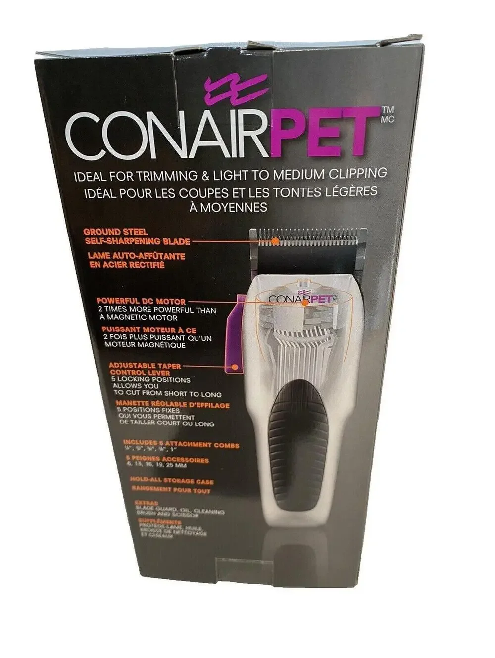 Conair Pet Hair Trimmer Grooming Kit for Home Use, New